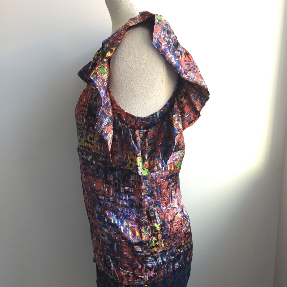 Silk Ruffle Top - Picture 4 of 7